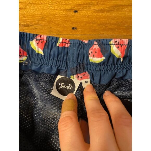 Franks M NWT blue midnight watermelon swim trunks shorts Australian bottoms - Picture 3 of 5